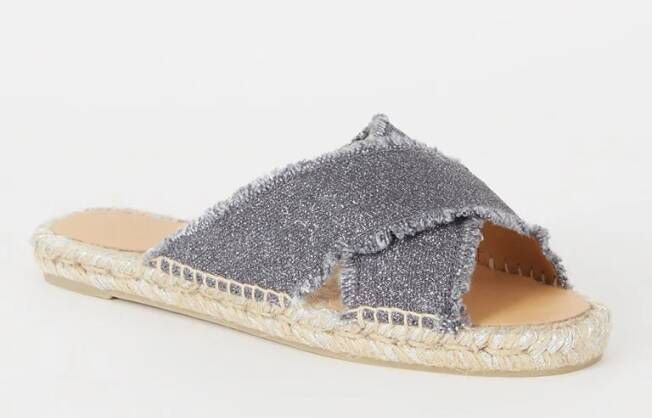 Castañer Palmera slipper van linnen met lurex