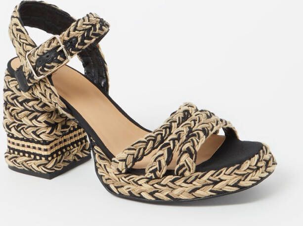 Castaner Low-Top Sneakers Valeria Rafia Woven Sandals in zwart - Foto 2
