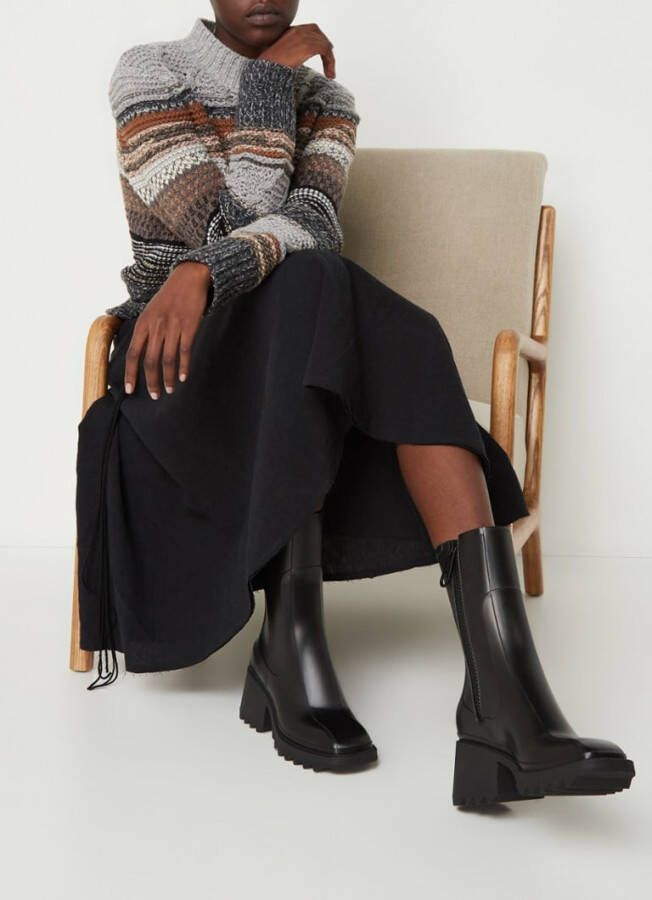 Chloé Zwarte laarzen met vierkante neus - Foto 2