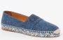 Chloé Woody espadrille van denim met logo - Thumbnail 1