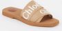 Chloé Slippers Woody Flat Mule in beige - Thumbnail 1