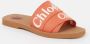 Chloé Woody slipper met logo - Thumbnail 1