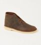 Clarks Schoenen Donkerbruin Desert Veterschoenen Donkerbruin Desert - Thumbnail 3