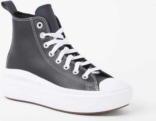 Converse Chuck Taylor All Star Move Platform Leather Fashion sneakers Schoenen black black white maat: 37 beschikbare maaten:37 39 38.5 40 - Foto 5
