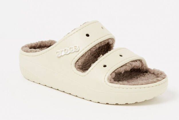 Crocs Classic Cozzzy instapper met imitatiebont