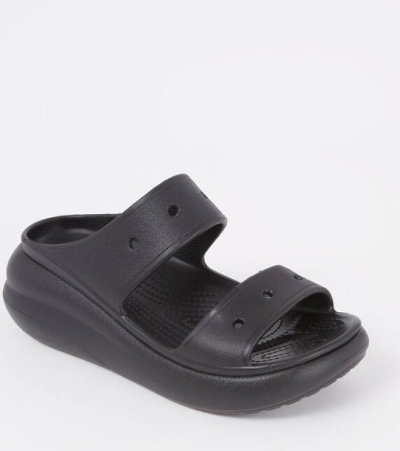 Crocs Classic Crush slipper met plateauzool