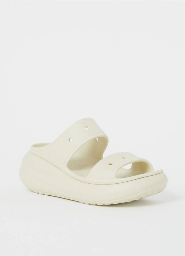 Crocs Classic Crush slipper met plateauzool