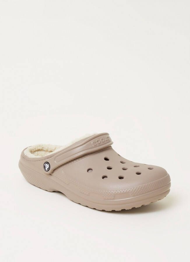 Crocs Classic Lined instapper met imitatiebont