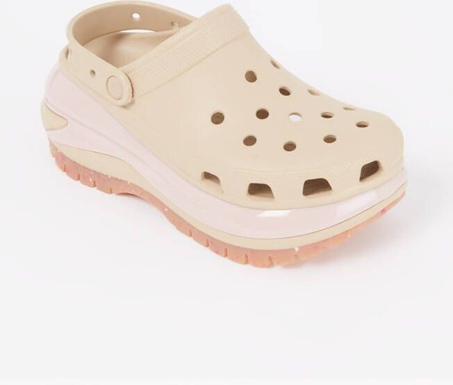 Crocs Classic Mega Crush Clog instapper met plateauzool