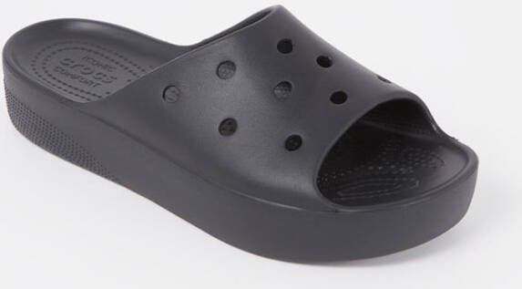 Crocs Classic Platform Slide 208180-001 Vrouwen Zwart Slippers - Foto 9