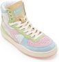 Diadora Heritage Dames Mi Basket Arcobaleno Italia Hoge lederen veter sneakers - Thumbnail 2