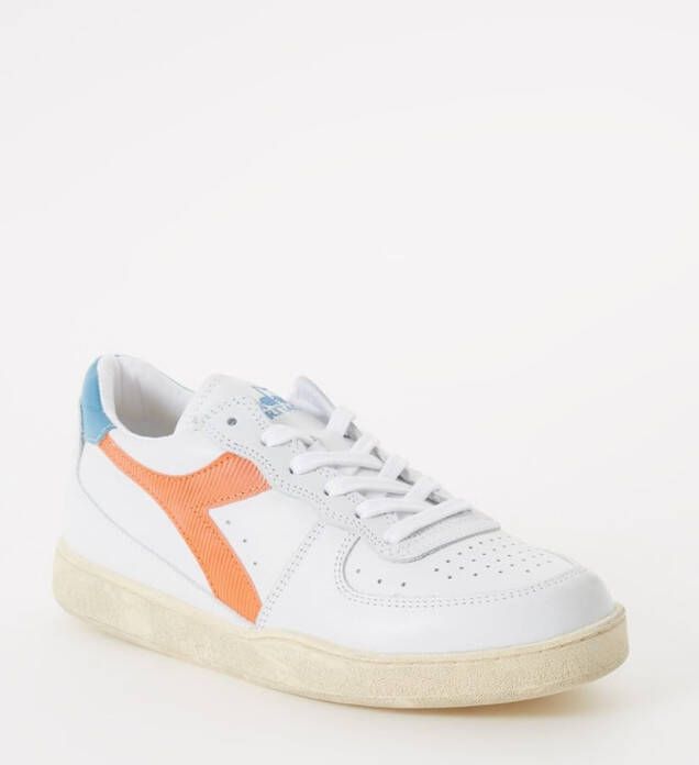 Diadora Mi Basket low van leer