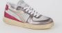 Diadora Metalen Varkenshuid Fuchsia Sneaker met Stone Wash Behandeling Roze Dames - Thumbnail 2