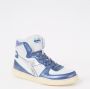 Diadora Heritage Mi Basket Metallic Used Wit Blauw Zilver Damessneakers - Thumbnail 2