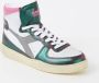 Diadora Dames Mi Basket Used Metal Mix Sneaker Multicolour - Thumbnail 2