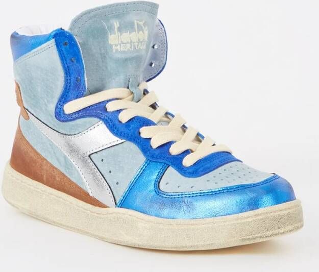 Diadora Mi Basket Metal Pigskin Used W Blauw Dames - Foto 2