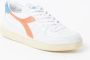 Diadora Sneakers Dames Lage sneakers Damesschoenen Leer MI basket low Blauw combi - Thumbnail 2