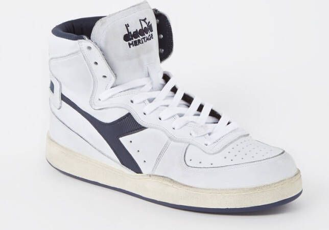 Diadora Sneakers Dames Lage sneakers Damesschoenen Leer MI bask L metal Turquoise - Foto 10