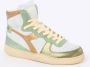 DIADORA Hoge Sneakers Dames Met Mid Basket Sneaker Maat: 36 Materiaal: Leer Kleur: Groen - Thumbnail 2