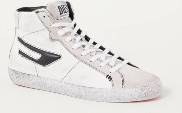 Diesel S-leroji Mid Hoge sneakers Leren Sneaker Heren Wit - Foto 5
