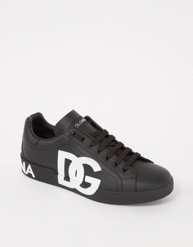 Dolce & Gabbana Portofino sneaker van kalfsleer