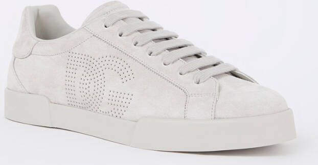Dolce & Gabbana Portofino sneaker van kalfssuède met logo - Foto 3