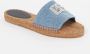 Dolce&Gabbana Slippers & Mules Dames Flower Power Blauw in blauw - Thumbnail 2