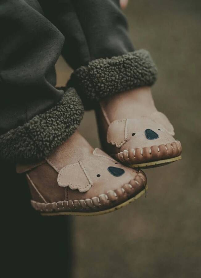 Donsje Amsterdam Kapi Classic Lining Koala babyschoentje van leer