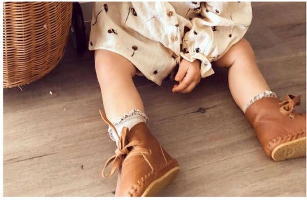 Donsje Amsterdam Pina Classic Lining babyschoentje van leer