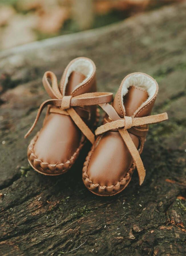 Donsje Amsterdam Pina Classic Lining babyschoentje van leer