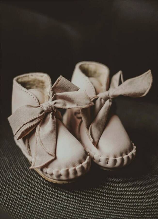 Donsje Amsterdam Pina Organza Lining babyschoentje van leer
