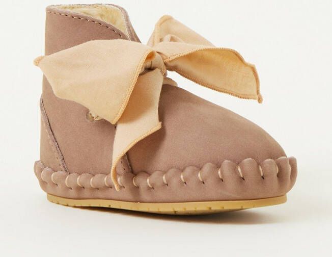 Donsje Amsterdam Pina Organza Lining babyschoentje van nubuck