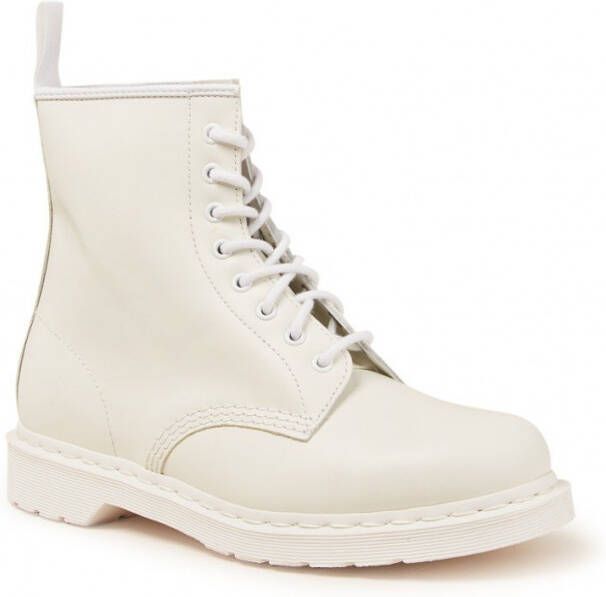Dr Martens Dr. Martens 1460 PASCAL MONO OPTICAL WHITE Volwassenen VeterlaarzenHalf hoge schoenenPopulaire damesschoenen Kleur Wit beige - Foto 12