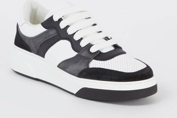 Dsquared2 Bumper sneaker van kalfsleer met suède details