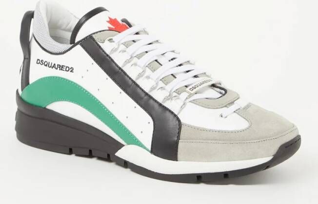 Dsquared2 Legendary sneaker van leer met suède details