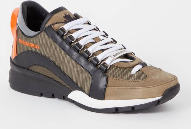 Dsquared2 Legendary sneaker van nubuck met mesh details