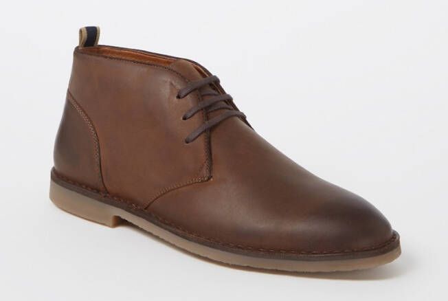 Dune London Cashed casual veterschoen van leer