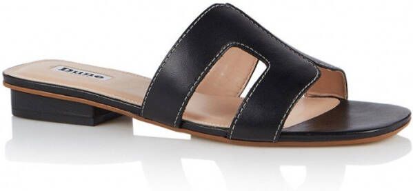 Dune London Loupe slipper van leer