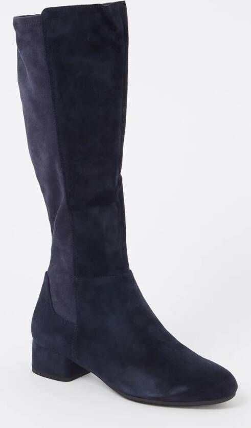 Dune London Tayla wide fit laars van suède