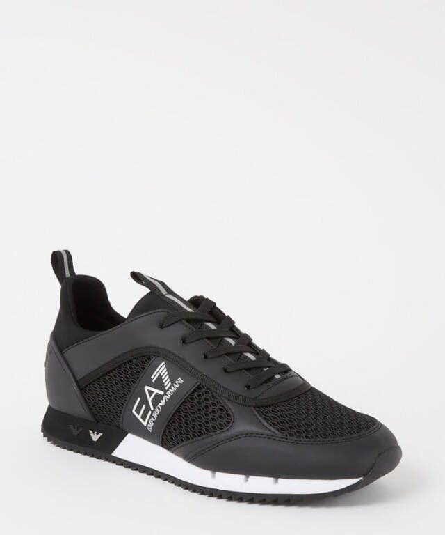 Emporio Armani EA7 Logo Sneakers met Treklipje en Merk Binnenzool Black Heren - Foto 14
