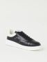 Emporio Armani scarpe sneakers uomo in pelle Zwart Heren - Thumbnail 2