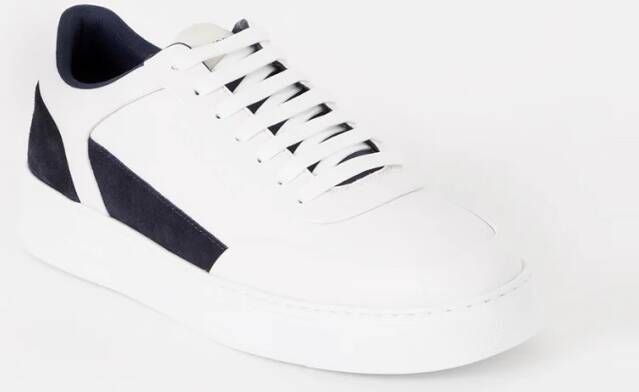 Emporio Armani Sneaker van leer met suède details