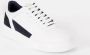Emporio Armani Multikleur Leren Sneakers voor Mannen White Heren - Thumbnail 2