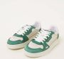 Axel Arigato Witte Sneakers met Lage Top en Groen en Wit Leer White Dames - Thumbnail 5