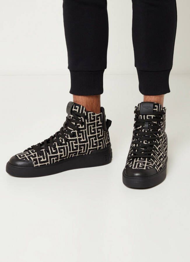 Balmain B Court sneaker met logoprint