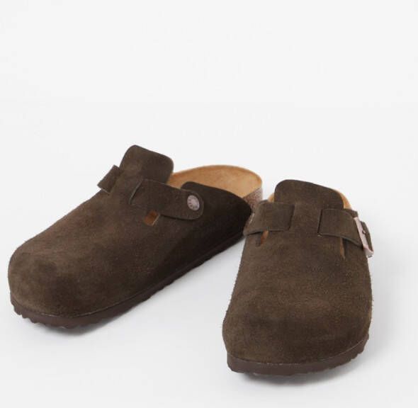 Birkenstock Boston instapper van suède