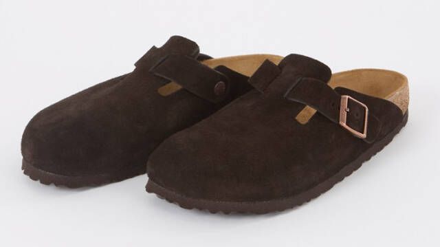 Birkenstock Boston instapper van suède