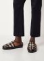 Burberry Check pantoffel met lamsleren details - Thumbnail 4