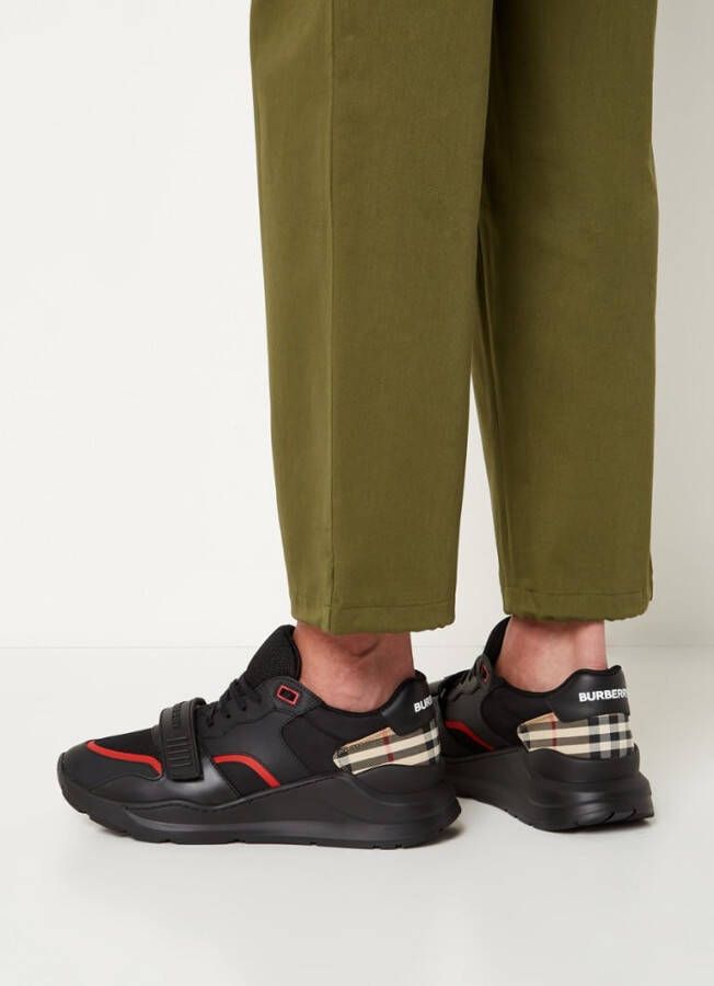Burberry Ramsey sneaker met kalfsleren details