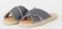 Castañer Palmera slipper van linnen met lurex - Thumbnail 4